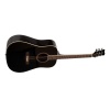Jay Turser Dreadnought Acoustic Guitar, Full Size, Black