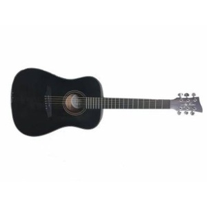 Jay Turser 3/4 Size Dreadnought Guitar, Black